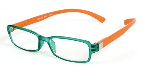 Готови очила за четене 2607 зелен/оранжев